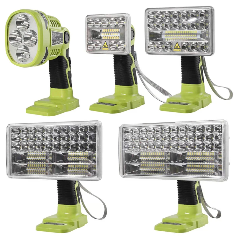LED Tool Lamp Work Light for Ryobi ONE+ 18V Li-ion Ni-Cad Ni-Mh Battery Portable Flashlight Outdoor Spotlight Emergency Light
LED Tool Lamp Work Light for Ryobi ONE+ 18V Li-ion Ni-Cad Ni-Mh Battery Portable Flashlight Outdoor Spotlight Emergency Light