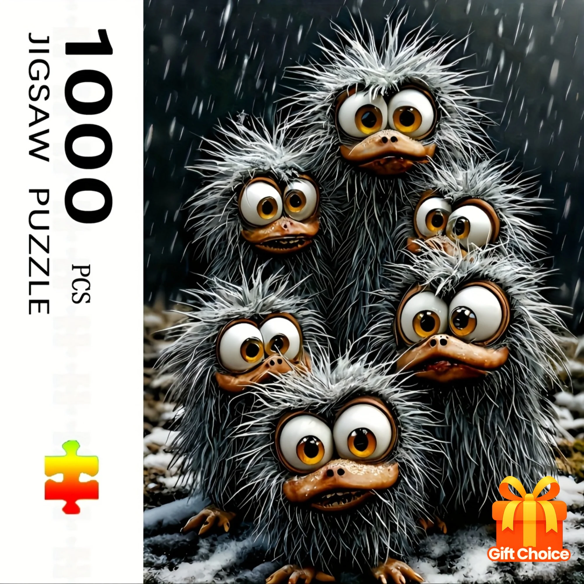 Интерактивная семейная деятельность с реалистичными деталями — большая головоломка из 1000 шт. — очаровательный дизайн с мультяшной птицей — сложный
Интерактивная семейная деятельность с реалистичными деталями — большая головоломка из 1000 шт. — очаровательный дизайн с мультяшной птицей — сложный