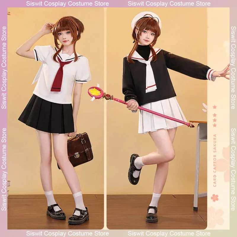 Аниме Card Captor Sakura Kinomoto Sakura Косплей Костюм Летняя и зимняя женская школьная форма Полный комплект вечерние карнавальные наряды
Аниме Card Captor Sakura Kinomoto Sakura Косплей Костюм Летняя и зимняя женская школьная форма Полный комплект вечерние карнавальные наряды