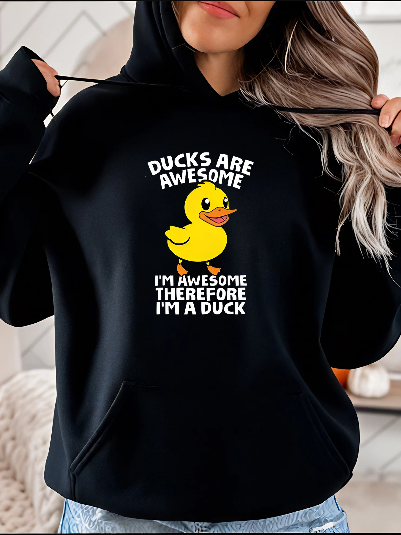 Толстовка с капюшоном «Утка» «Утки — потрясающая, «Я потрясающая», «Солстовка с принтом «Утка», повседневный женский пуловер с капюшоном 280
Толстовка с капюшоном «Утка» «Утки — потрясающая, «Я потрясающая», «Солстовка с принтом «Утка», повседневный женский пуловер с капюшоном 280