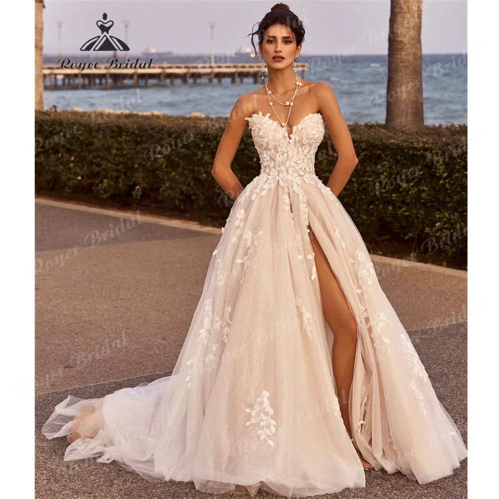 RoyceBridal свадебное платье трапециевидной формы без бретелек 2022, тюлевое свадебное платье с разрезом по бокам и шлейфом, богемное свадебное платье по индивидуальному заказу robe de mariéeсваде
RoyceBridal свадебное платье трапециевидной формы без бретелек 2022, тюлевое свадебное платье с разрезом по бокам и шлейфом, богемное свадебное платье по индивидуальному заказу robe de mariéeсваде