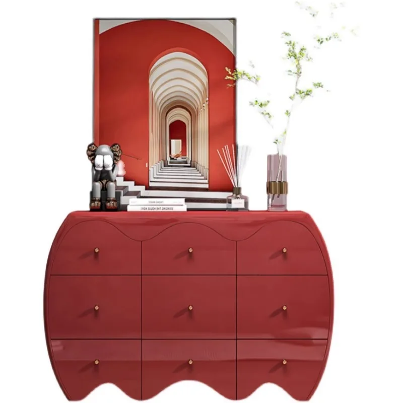 American light luxury chest storage cabinet modern living room porch cabinet solid wood drawer
American light luxury chest storage cabinet modern living room porch cabinet solid wood drawer