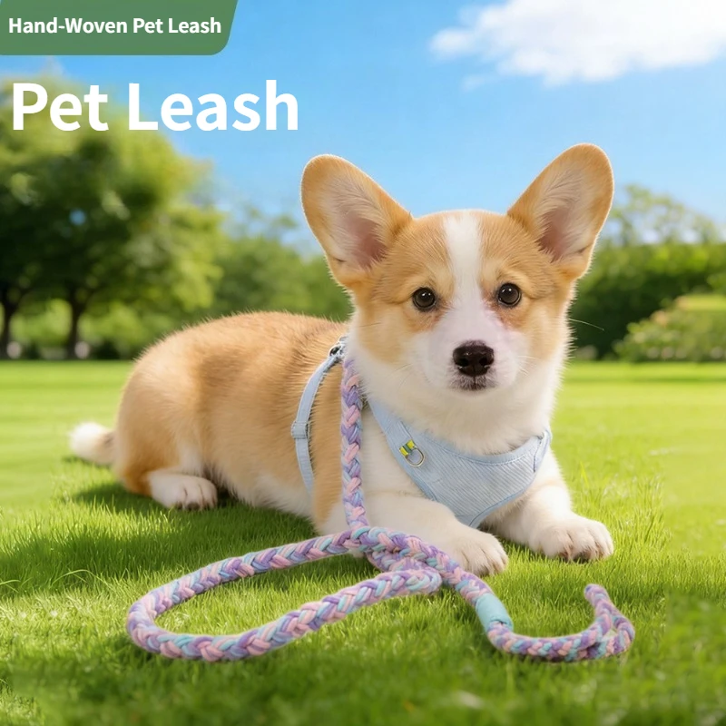 Hand Knitted Flower Dog Leash Ins Style Adjustable Lightweight Soft Cotton Walking Rope for Small Dog Cat Puppy Outdoor
Hand Knitted Flower Dog Leash Ins Style Adjustable Lightweight Soft Cotton Walking Rope for Small Dog Cat Puppy Outdoor