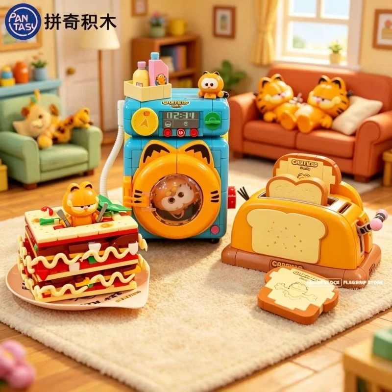Pantasy The Garfield Show Popcorn Machine Washing Machine Assembled Building Blocks Toy Model Desktop Decoration Children's Gift
Pantasy The Garfield Show Popcorn Machine Washing Machine Assembled Building Blocks Toy Model Desktop Decoration Children's Gift