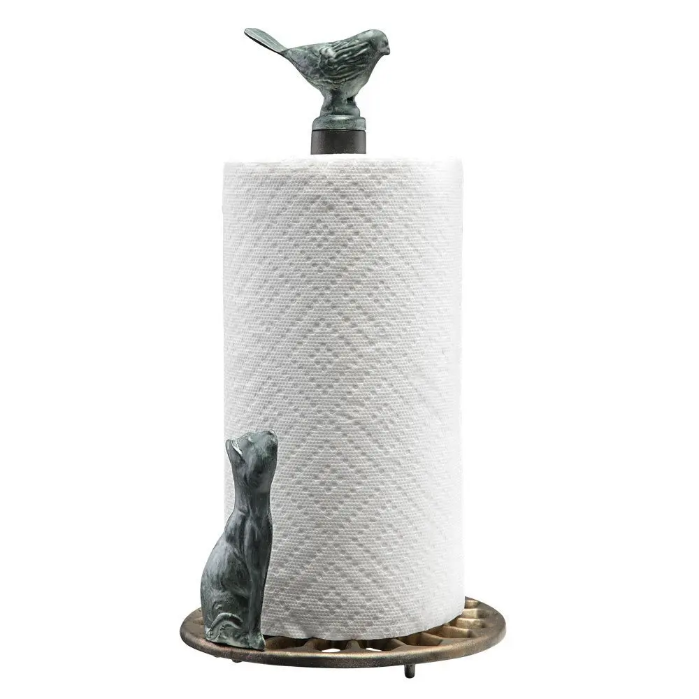 Cat And Bird Paper Towel Holder Aluminum Iron Verdi Finish Bronze Base
Cat And Bird Paper Towel Holder Aluminum Iron Verdi Finish Bronze Base