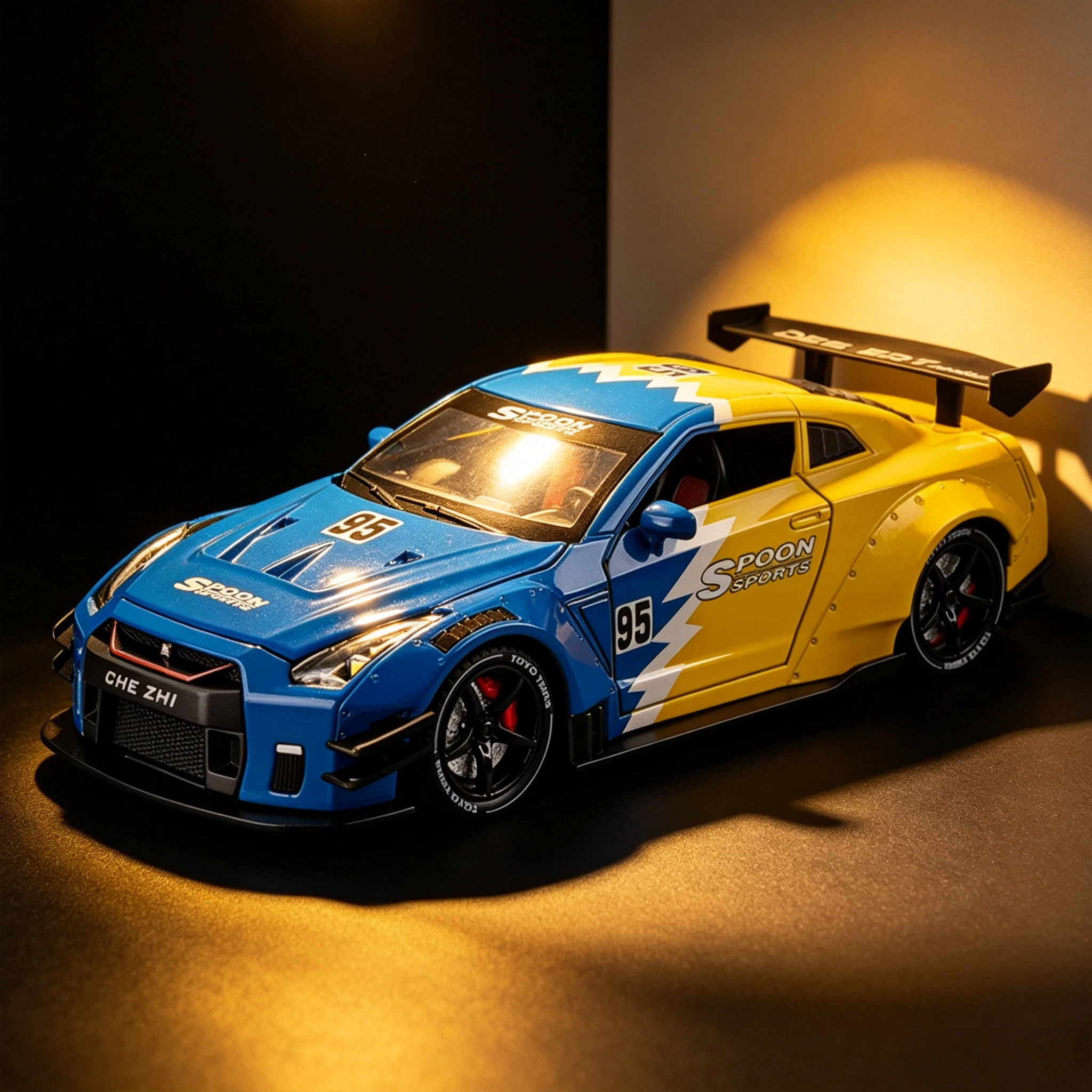 1:24 Scale GTR R34 Skyline Ares Sports Car Spray Alloy Diecast Model Car Sound & Light Classic Collectibles Birthday Gifts
1:24 Scale GTR R34 Skyline Ares Sports Car Spray Alloy Diecast Model Car Sound & Light Classic Collectibles Birthday Gifts