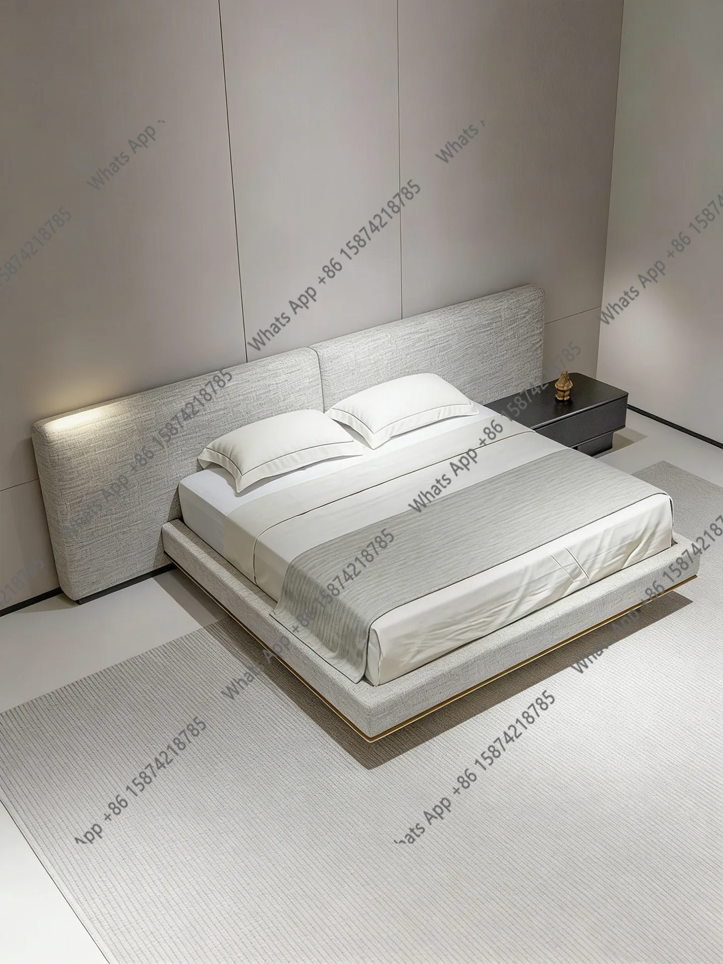 B Bed Italian Minimalist Designer Home Large Flat-floor Master Bedroom 1.8m Double Widescreen Fabric Bed Minimalist Italian Styl
B Bed Italian Minimalist Designer Home Large Flat-floor Master Bedroom 1.8m Double Widescreen Fabric Bed Minimalist Italian Styl