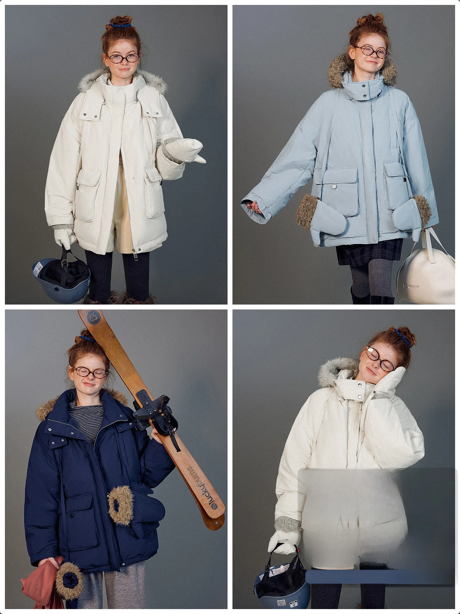 Detachable White Du down Hat Women's Parka Coat with Gloves 3D ket Workwear Sle Commuter Faion Briti Sle
Detachable White Du down Hat Women's Parka Coat with Gloves 3D ket Workwear Sle Commuter Faion Briti Sle