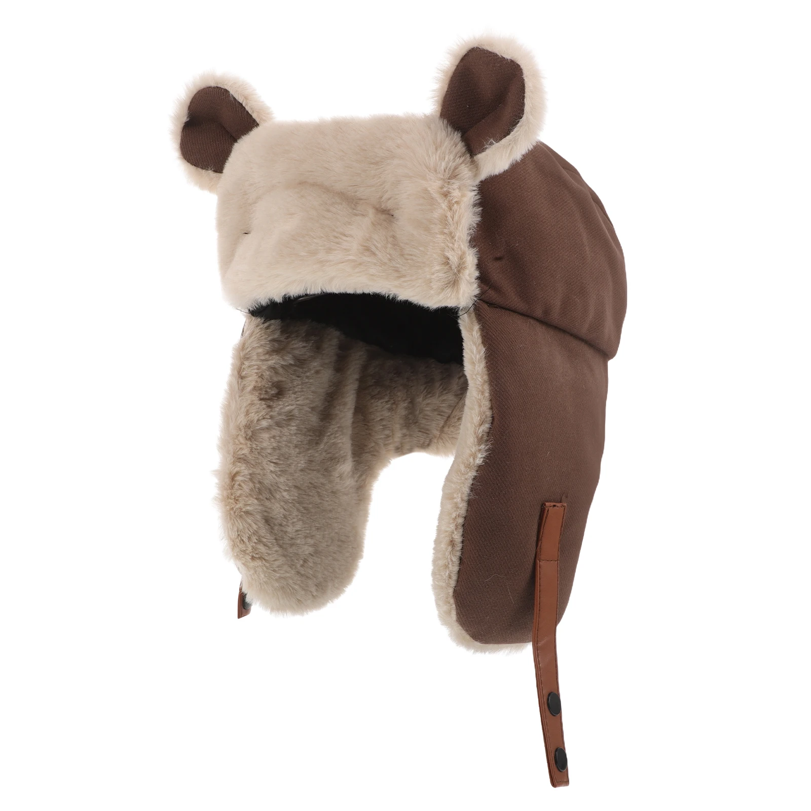 Thickened Warm Winter Bear Ears Hat Earflaps Windproof Outdoor Ski Hiking Protection Adjustable Comfortable Unisex Hat For Men
Thickened Warm Winter Bear Ears Hat Earflaps Windproof Outdoor Ski Hiking Protection Adjustable Comfortable Unisex Hat For Men