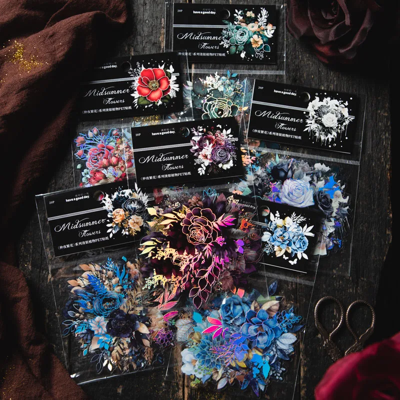 20pcs/pack Dark Night Style Vintage Flowers Stickers DIY Scrapbooking Collage Photo Album Decor Junk Journal Supplies Stickers
20pcs/pack Dark Night Style Vintage Flowers Stickers DIY Scrapbooking Collage Photo Album Decor Junk Journal Supplies Stickers