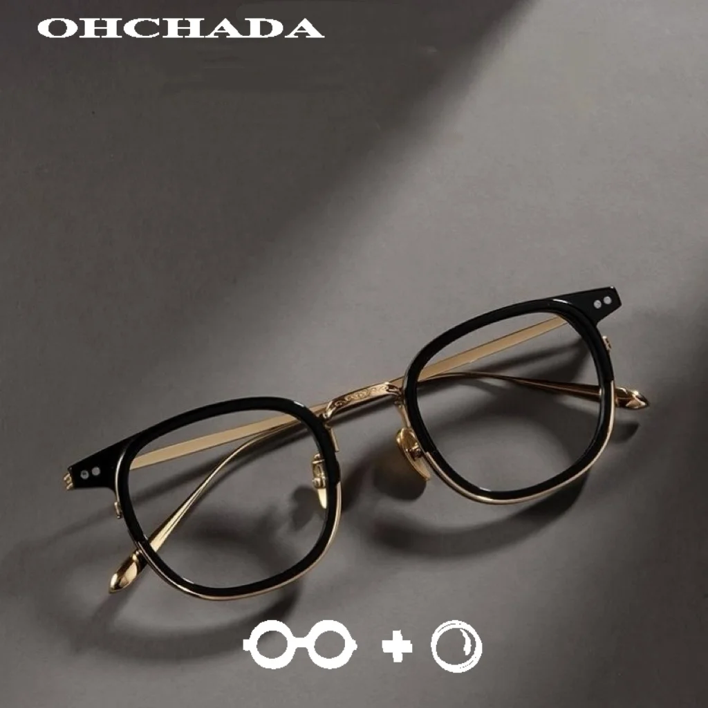 Designer Luxury Myopia Glasses Titanium Prescription Acetate Fiber Glasses Optical Lenses with Recipe Glasses Gafas Optical Lens
Designer Luxury Myopia Glasses Titanium Prescription Acetate Fiber Glasses Optical Lenses with Recipe Glasses Gafas Optical Lens