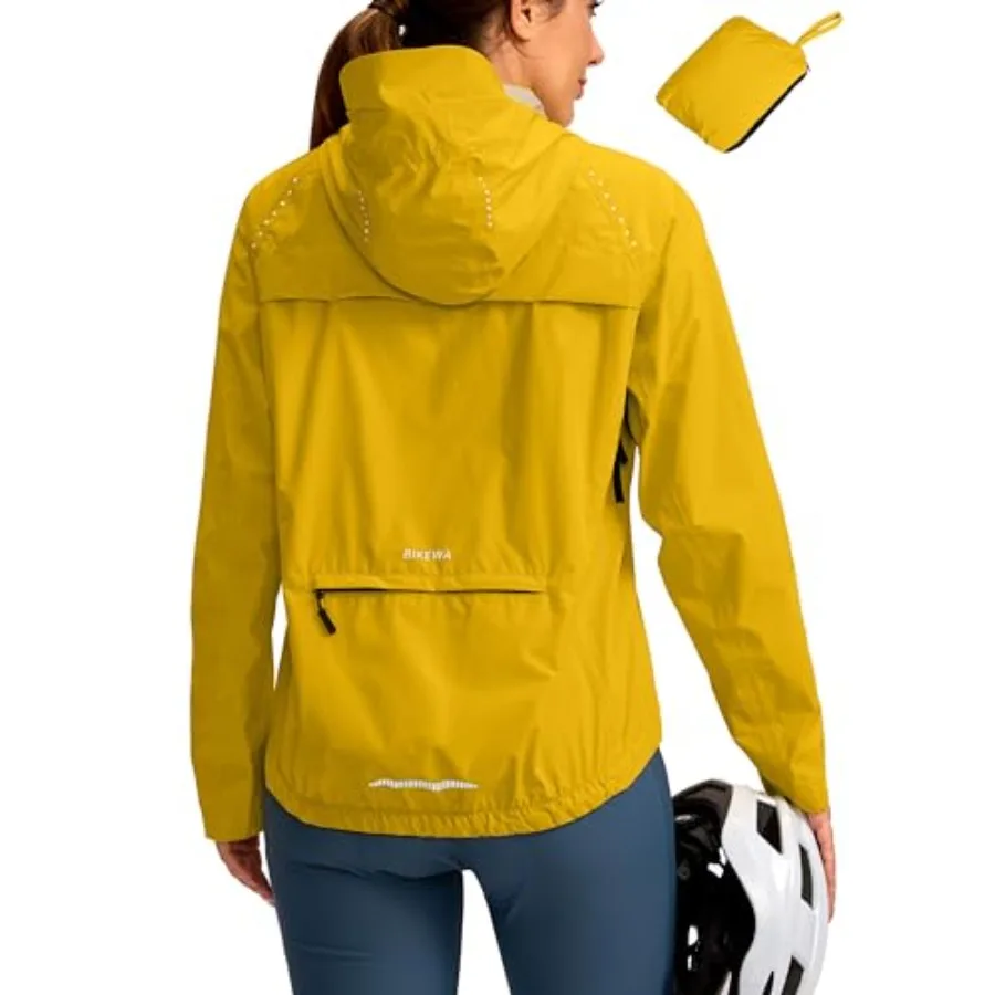 Bikewa Women's Cycling Rain Jackets Waterproof Windbreaker Lightweight Running Windproof Reflective Jacket Packable Hooded
Bikewa Women's Cycling Rain Jackets Waterproof Windbreaker Lightweight Running Windproof Reflective Jacket Packable Hooded