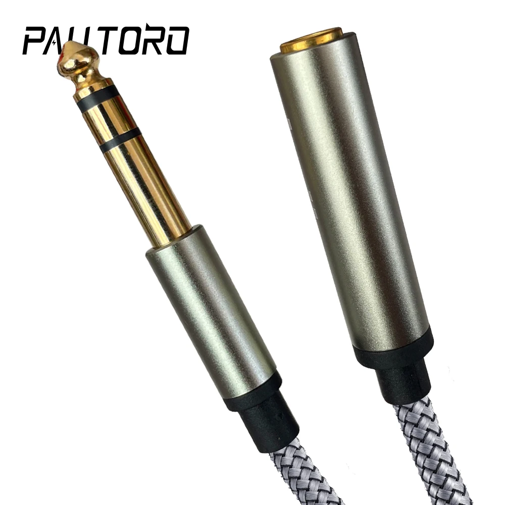 PALLTORO 1/4 inch Extension Cable 6.35mm 1/4" Male to Female Stereo Headphone Guitar Extension Cord with Braided Jacket
PALLTORO 1/4 inch Extension Cable 6.35mm 1/4" Male to Female Stereo Headphone Guitar Extension Cord with Braided Jacket