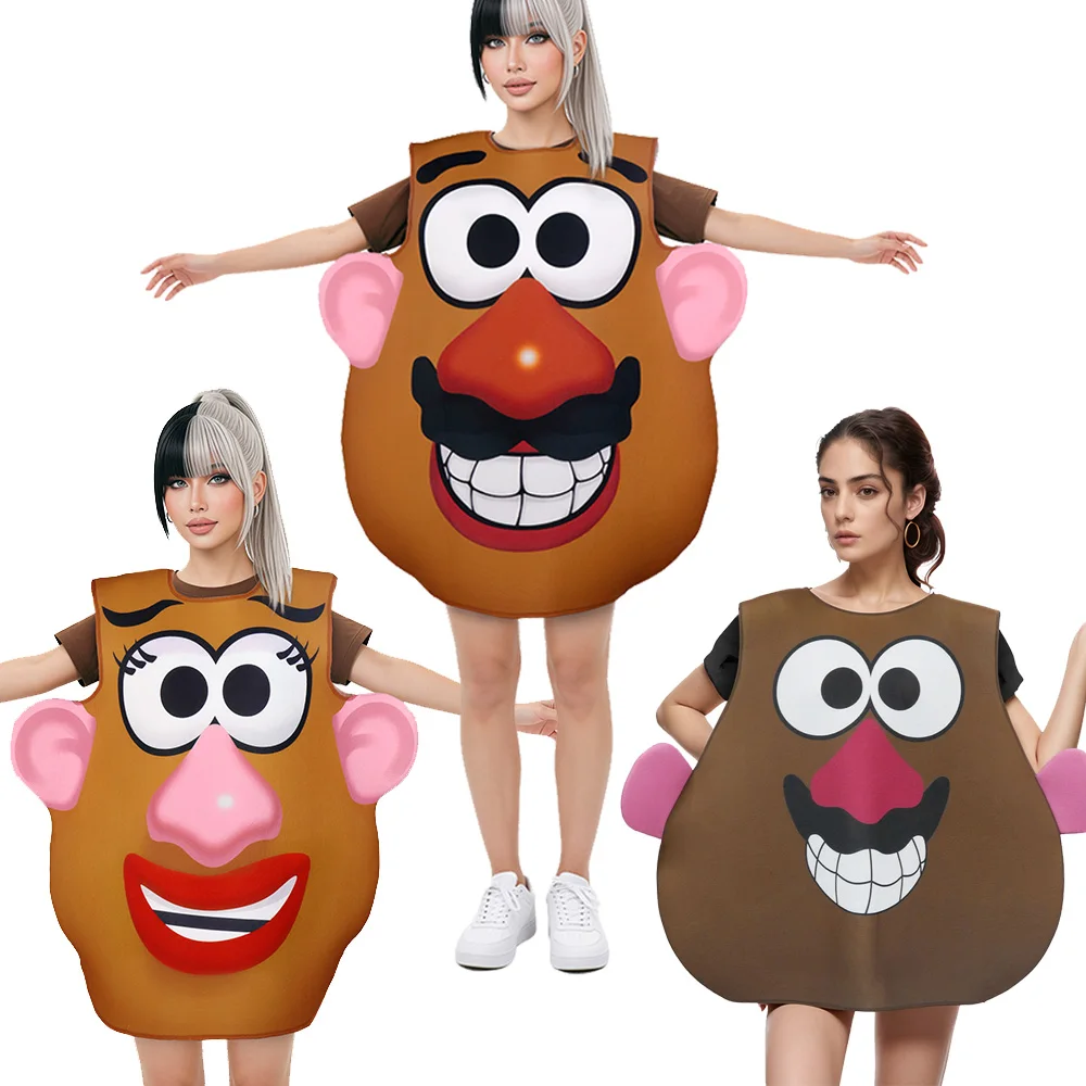 Toy Story Couple Mr. Potato Head Costume Family Outfit Halloween Cosplay Mrs Potato Head Sponge Suits Carnival Parade Clothing
Toy Story Couple Mr. Potato Head Costume Family Outfit Halloween Cosplay Mrs Potato Head Sponge Suits Carnival Parade Clothing