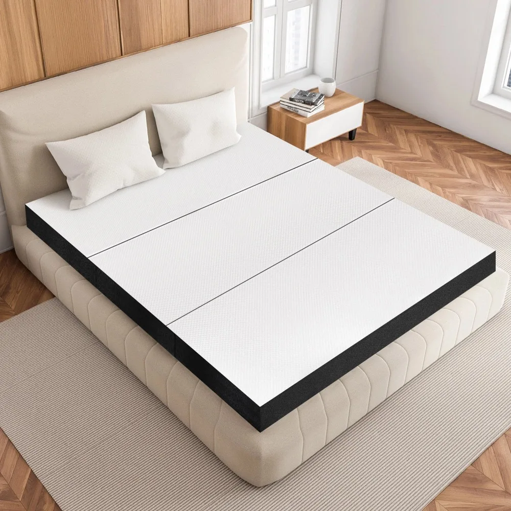 4 inch Full Size Tri-Fold Memory Foam Mattress: Portable and Foldable Mat for Adults,White
4 inch Full Size Tri-Fold Memory Foam Mattress: Portable and Foldable Mat for Adults,White