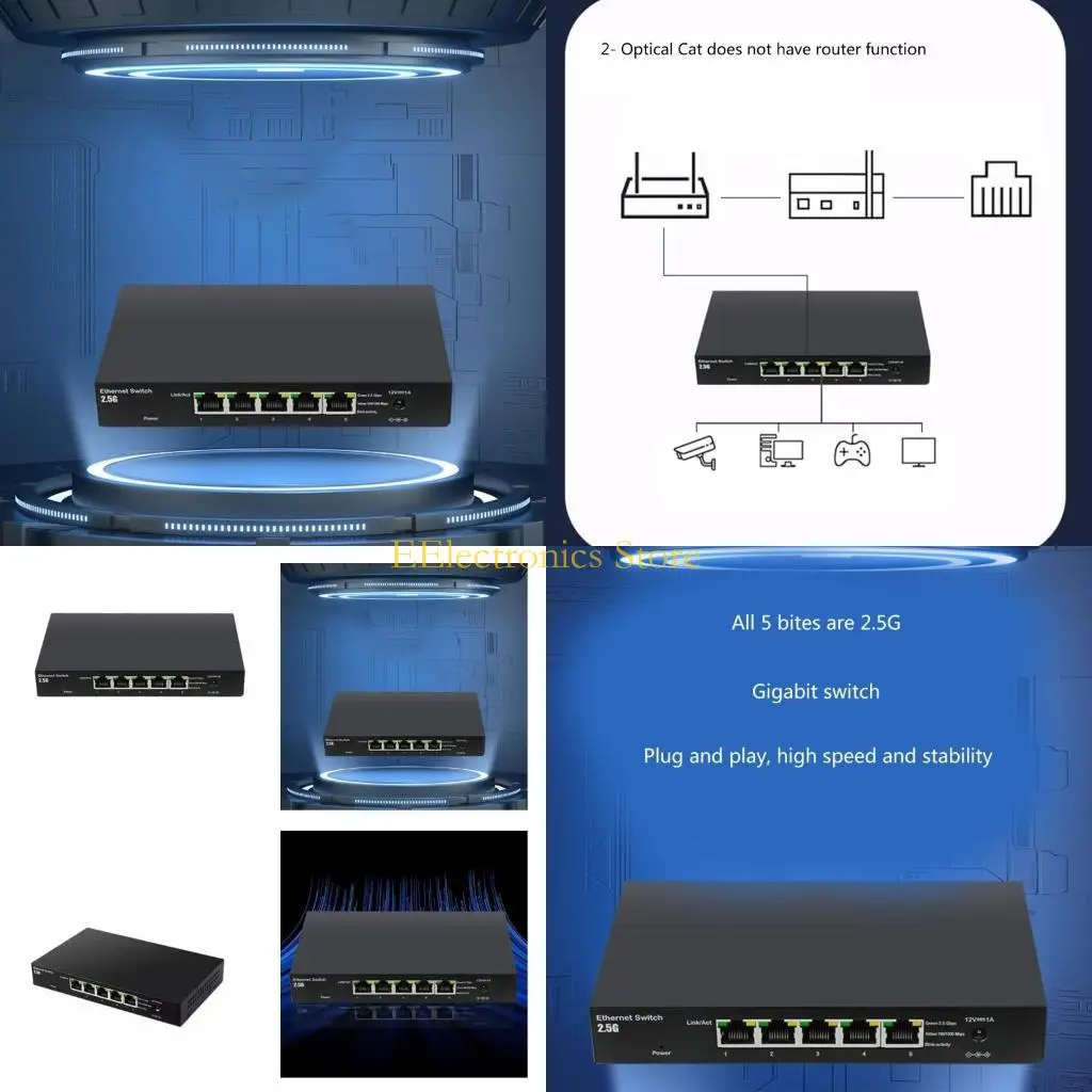 B03C Откройте для себя быстрый мультигигабитный настольный концентратор 2,5 ГГц, идеально подходящий для игр и офиса
B03C Откройте для себя быстрый мультигигабитный настольный концентратор 2,5 ГГц, идеально подходящий для игр и офиса