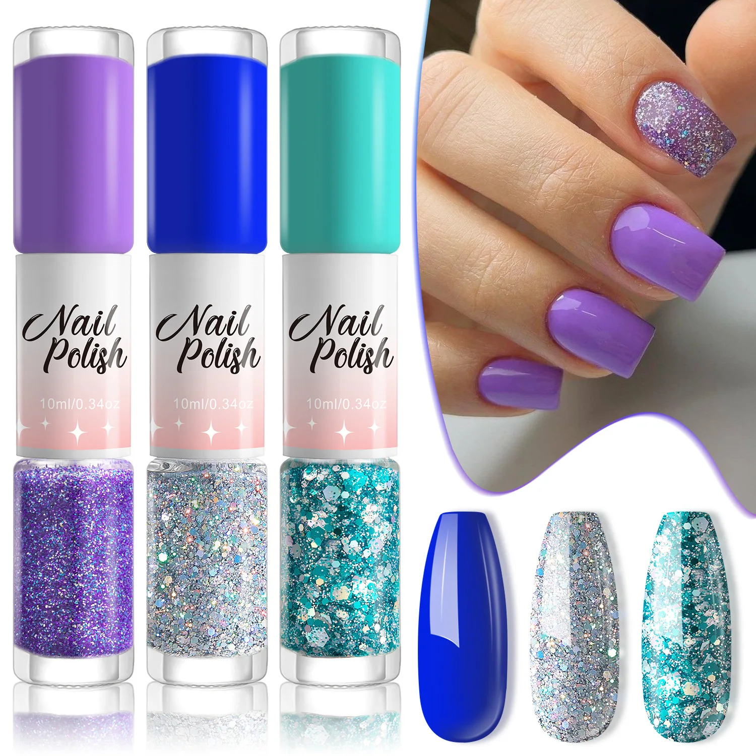 Semi-permanent Nail PolishNail art two-color nail polish set, water-based fast-drying long-lasting color Regular Nail Polish
Semi-permanent Nail PolishNail art two-color nail polish set, water-based fast-drying long-lasting color Regular Nail Polish