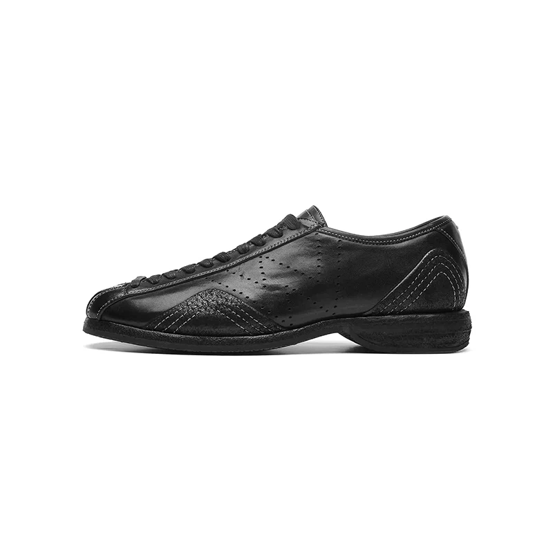 Retro black ice skating shoes training shoes minimalist handmade horsehide vegetable tanned washed suede boxing shoes for men
Retro black ice skating shoes training shoes minimalist handmade horsehide vegetable tanned washed suede boxing shoes for men