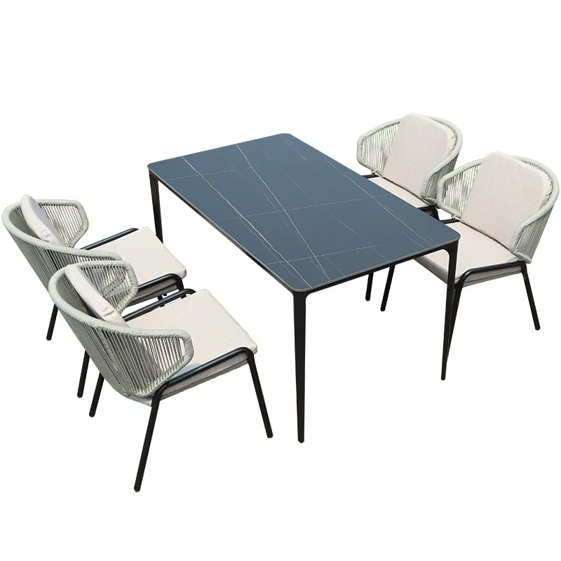 Nordic, outdoor, villa, courtyard, rope weaving, aluminum tables and chairs, leisure, waterproof
Nordic, outdoor, villa, courtyard, rope weaving, aluminum tables and chairs, leisure, waterproof