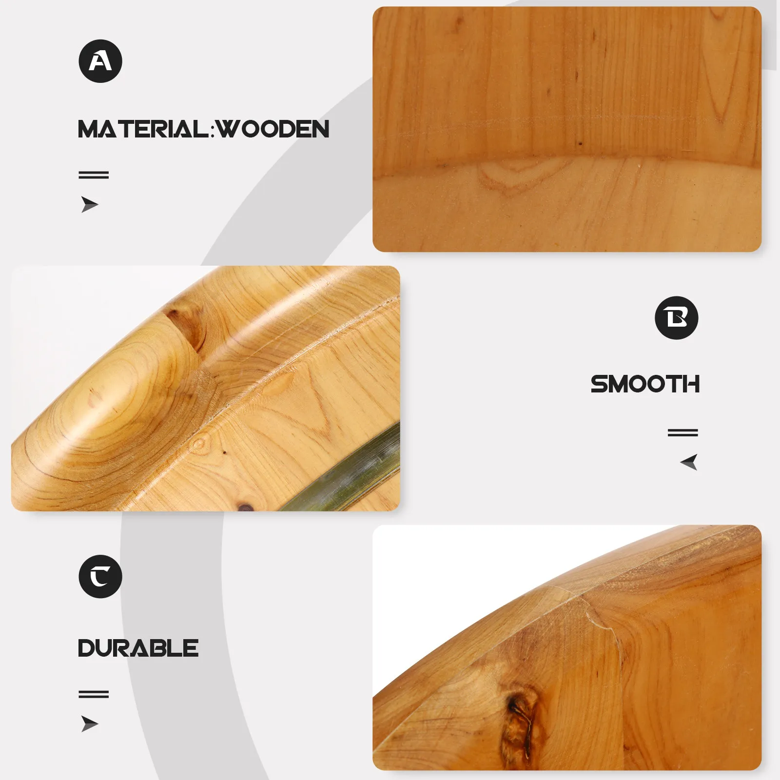 1Pcs Premium Solid Foot Tub Eco Friendly Non Toxic Thickened Foot Soak Bucket with Ergonomic Wooden Scoop for Home
1Pcs Premium Solid Foot Tub Eco Friendly Non Toxic Thickened Foot Soak Bucket with Ergonomic Wooden Scoop for Home