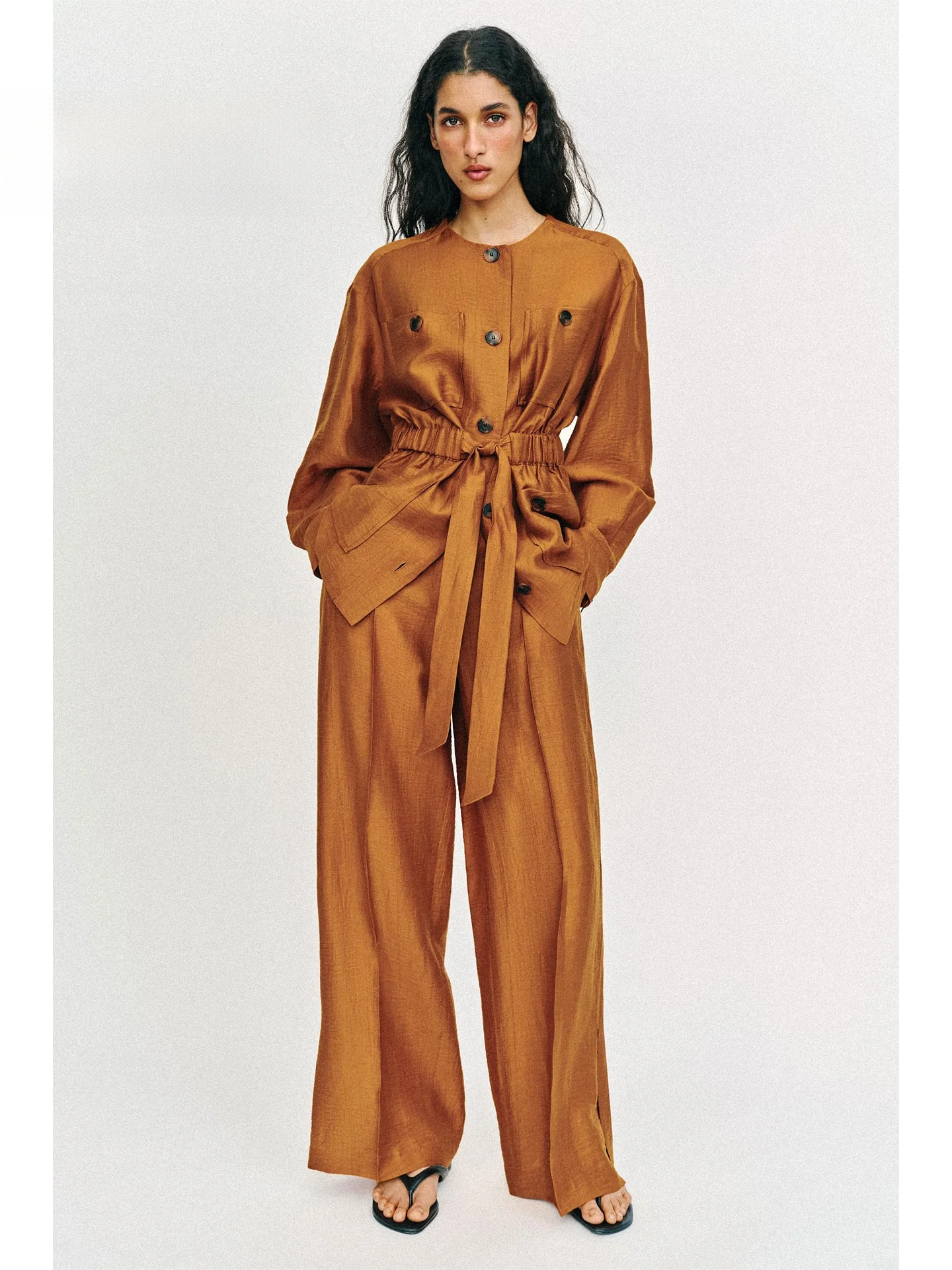 Retro Style Commuter Casual Huntwear Jacket Women's Belted Slimming Short Coat Long Sleeve Loose Fit Button up Outerwear
Retro Style Commuter Casual Huntwear Jacket Women's Belted Slimming Short Coat Long Sleeve Loose Fit Button up Outerwear