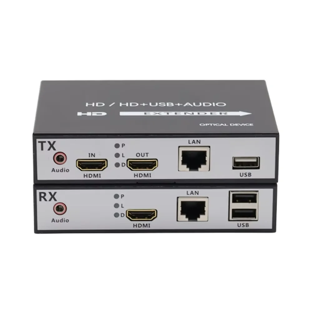 HD Video Audio HD MI Extender 1080P 60HZ USB Network Ethernet Converter Cat5e Cat6 UTP to HD MI 150M Extender
HD Video Audio HD MI Extender 1080P 60HZ USB Network Ethernet Converter Cat5e Cat6 UTP to HD MI 150M Extender