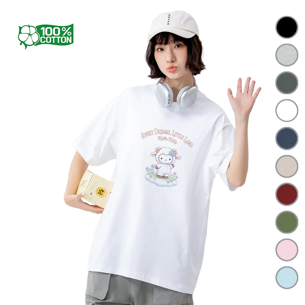 Sanrio Hello Kitty Goat Zodiac Sign T-Shirt 100% Cotton Soft Crew Neck Tee Creative Animal Design For Daily Wear
Sanrio Hello Kitty Goat Zodiac Sign T-Shirt 100% Cotton Soft Crew Neck Tee Creative Animal Design For Daily Wear