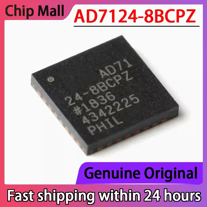 1PCS NEW Original AD7124-8BCPZ 24-8BCPZ LFCSP-32 24 Bit Analog-to-digital Converter (ADC) in Stock
1PCS NEW Original AD7124-8BCPZ 24-8BCPZ LFCSP-32 24 Bit Analog-to-digital Converter (ADC) in Stock