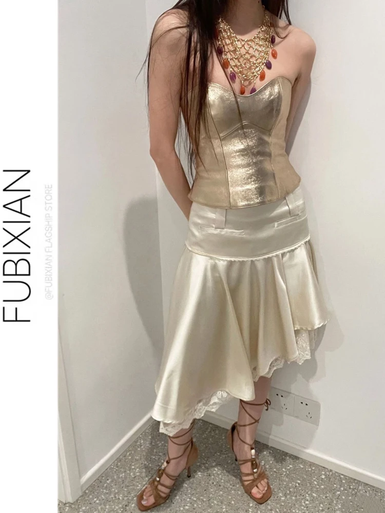 Low Waist White Lace Half Skirt Irregular Hem Mid-Length Women's Summer Skirt Flared Skirt Korean Style Fashionable Skirt
Low Waist White Lace Half Skirt Irregular Hem Mid-Length Women's Summer Skirt Flared Skirt Korean Style Fashionable Skirt