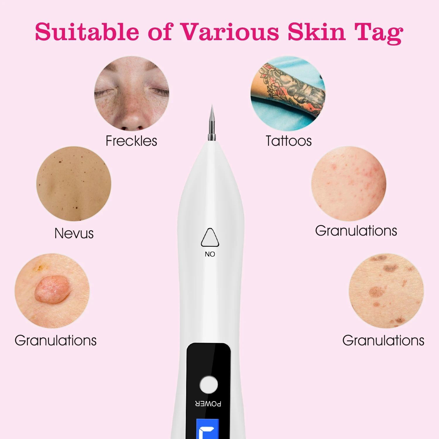 2 PCS Skin Tag Repair Kit Portable Beauty Equipment Multi-Level with Home Usage USB Charging LCD Level Adjustable 12 Replaceable
2 PCS Skin Tag Repair Kit Portable Beauty Equipment Multi-Level with Home Usage USB Charging LCD Level Adjustable 12 Replaceable