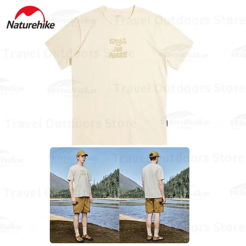 Naturehike Мужская Бежевая простая хлопковая Футболка для кемпинга, повседневный Свободный Топ с короткими рукавами, футболки с вышитыми буквами
Naturehike Мужская Бежевая простая хлопковая Футболка для кемпинга, повседневный Свободный Топ с короткими рукавами, футболки с вышитыми буквами