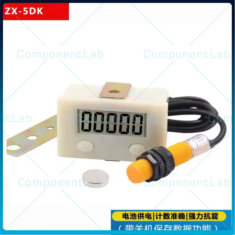 2 шт. ZX-5DK Магнитно-индукционный электронный счетчик для промышленных прессов и конвейерных линий, автоматический индукционный интегральный счетчик
2 шт. ZX-5DK Магнитно-индукционный электронный счетчик для промышленных прессов и конвейерных линий, автоматический индукционный интегральный счетчик