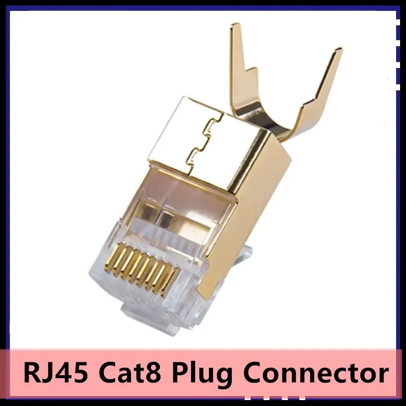 Разъем Ethernet RJ45 Cat8, 8P8C, модульный, с защитой от повреждений 1,5 мм, фотоотверстие для сетевого кабеля Cat 8 23AWG LAN
Разъем Ethernet RJ45 Cat8, 8P8C, модульный, с защитой от повреждений 1,5 мм, фотоотверстие для сетевого кабеля Cat 8 23AWG LAN