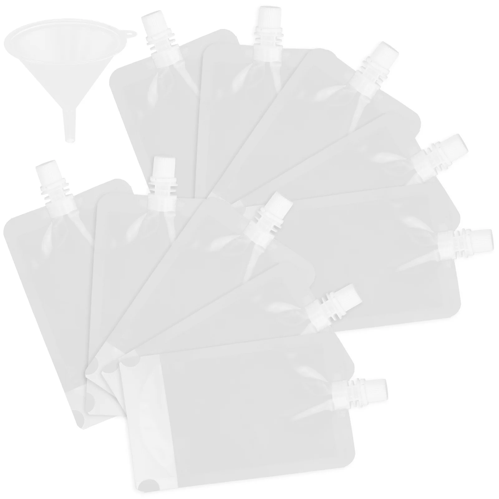 1 Set Refillable Beverage Flasks Clear Drinking Pouches For Travel Juice Wine Beer Storage Portable Drink Containers Camping
1 Set Refillable Beverage Flasks Clear Drinking Pouches For Travel Juice Wine Beer Storage Portable Drink Containers Camping