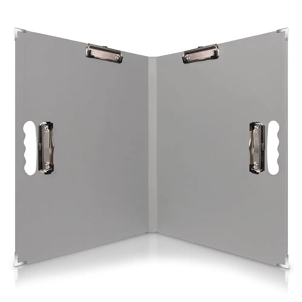 18x24 Clipboard - Foldable 18x24 File Folder & Drawing Board - Folds to 11x17 Clipboard, 4 Clips, Corner Protectors, Portable
18x24 Clipboard - Foldable 18x24 File Folder & Drawing Board - Folds to 11x17 Clipboard, 4 Clips, Corner Protectors, Portable