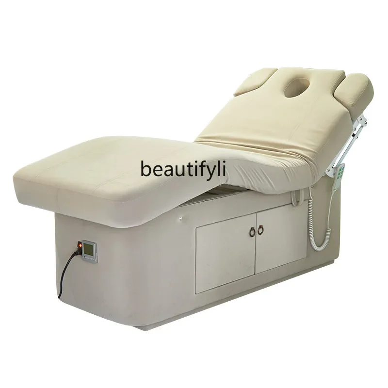 Electric beauty bed, constant temperature heating massage bed for beauty salons, Spa multi-function, embroidery bed
Electric beauty bed, constant temperature heating massage bed for beauty salons, Spa multi-function, embroidery bed
