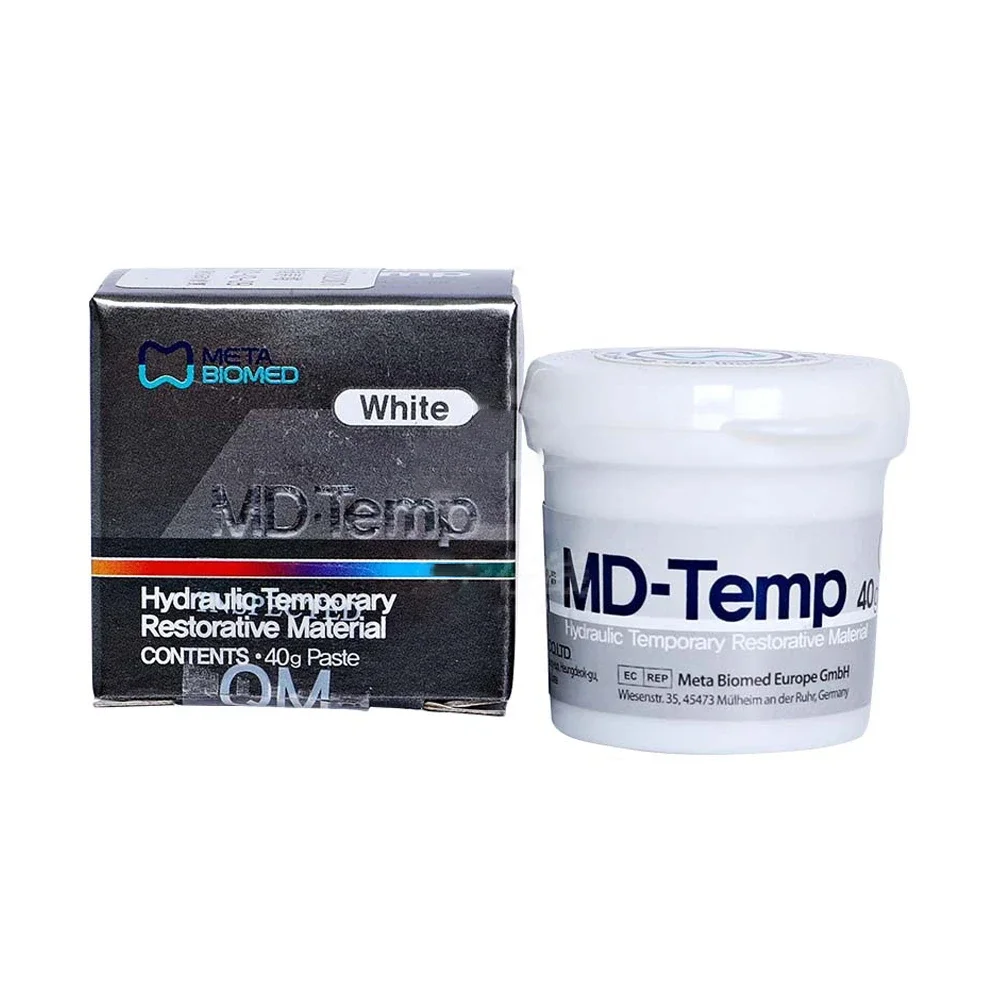Meta Dental Temporary Filling Material, Hydraulic Temporary Sealing Paste, MD Temperature and Pressure Stable Filling Material
Meta Dental Temporary Filling Material, Hydraulic Temporary Sealing Paste, MD Temperature and Pressure Stable Filling Material