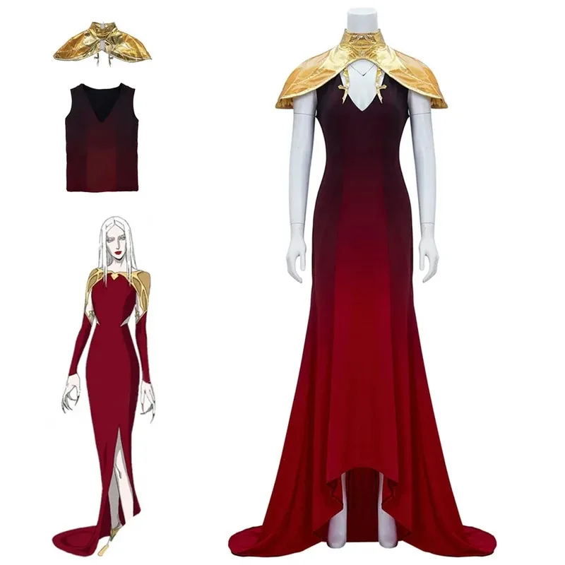 Game Castlevania Cosplay Carmilla Costume Dress Outfits Red Sexy Ceremonial Dress Halloween Carnival Suit Adult Female Girls
Game Castlevania Cosplay Carmilla Costume Dress Outfits Red Sexy Ceremonial Dress Halloween Carnival Suit Adult Female Girls