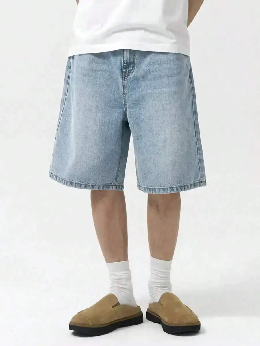 Mens Loose Casual Denim Bermuda Shorts With Pockets Summer Jorts
Mens Loose Casual Denim Bermuda Shorts With Pockets Summer Jorts