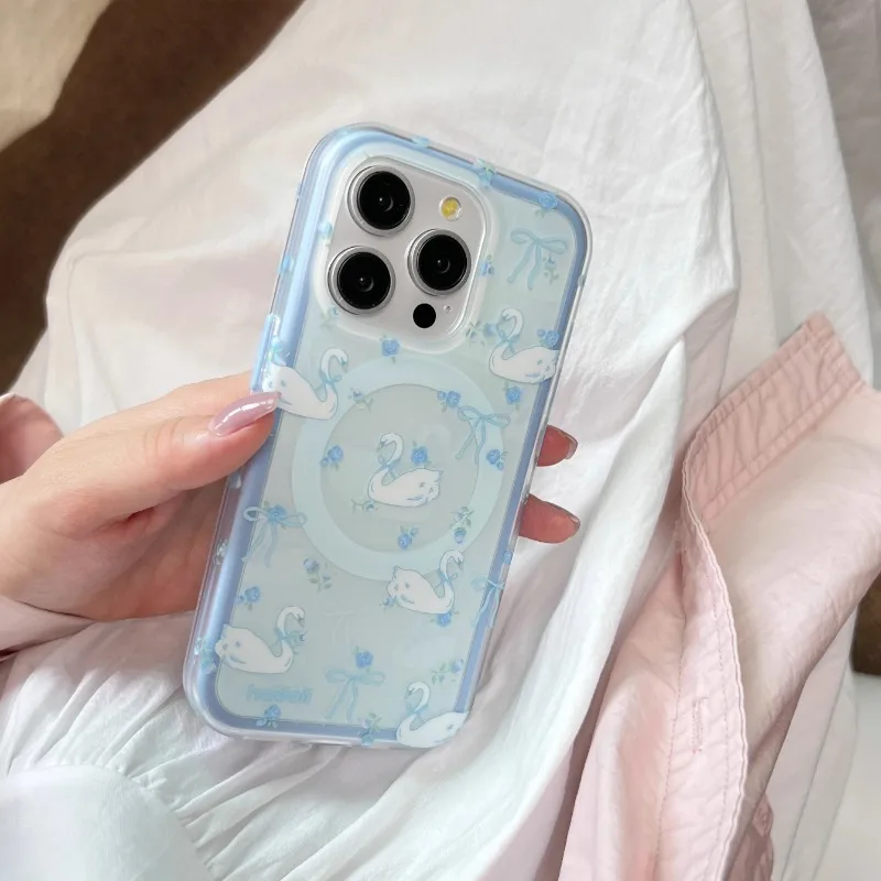 Original Cute Bow Swan Phone Case For iPhone 13 14 15 Pro Max Soft TPU Anti Drop Shockproof Transparent Matte Cover funda iphon
Original Cute Bow Swan Phone Case For iPhone 13 14 15 Pro Max Soft TPU Anti Drop Shockproof Transparent Matte Cover funda iphon