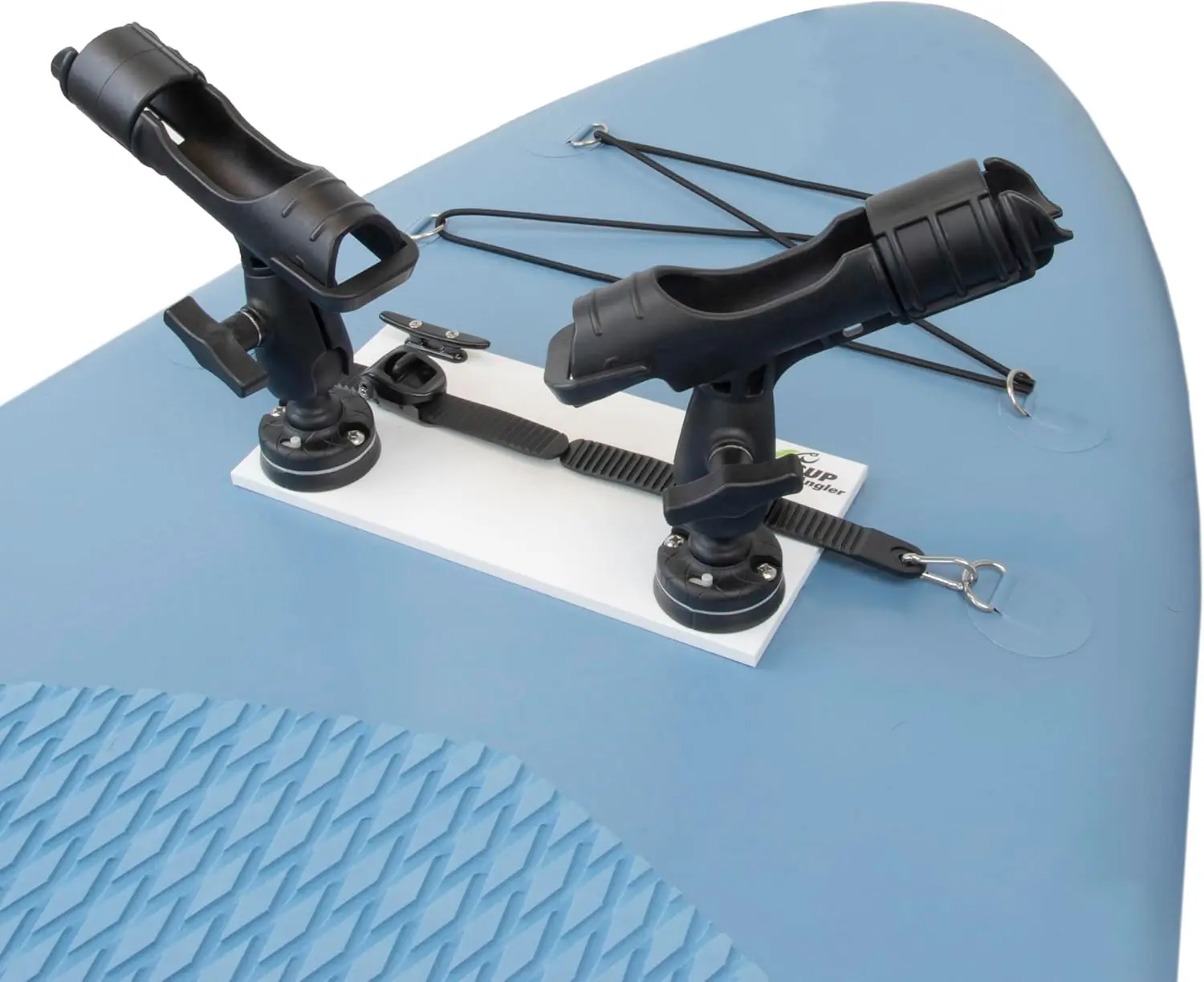Universal Paddle Board Mount with Fishing Rod Holder, Phone Holder, Cup Holder - Quick Attach & Secure
Universal Paddle Board Mount with Fishing Rod Holder, Phone Holder, Cup Holder - Quick Attach & Secure