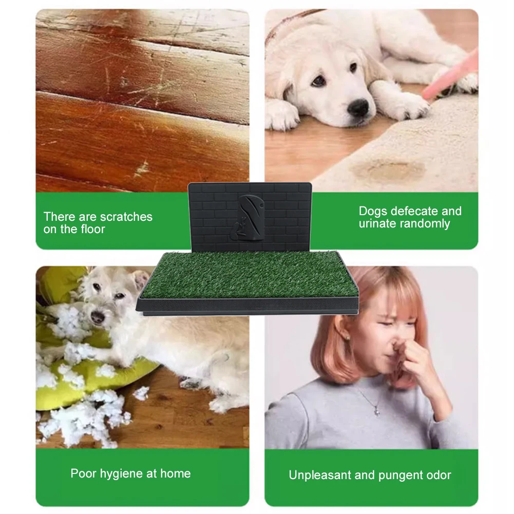 Training Pads with Pee Baffle Reusable Artificial Grass Training Pads Portable Dog Litter Box Ideal for Small and Medium Dogs
Training Pads with Pee Baffle Reusable Artificial Grass Training Pads Portable Dog Litter Box Ideal for Small and Medium Dogs
