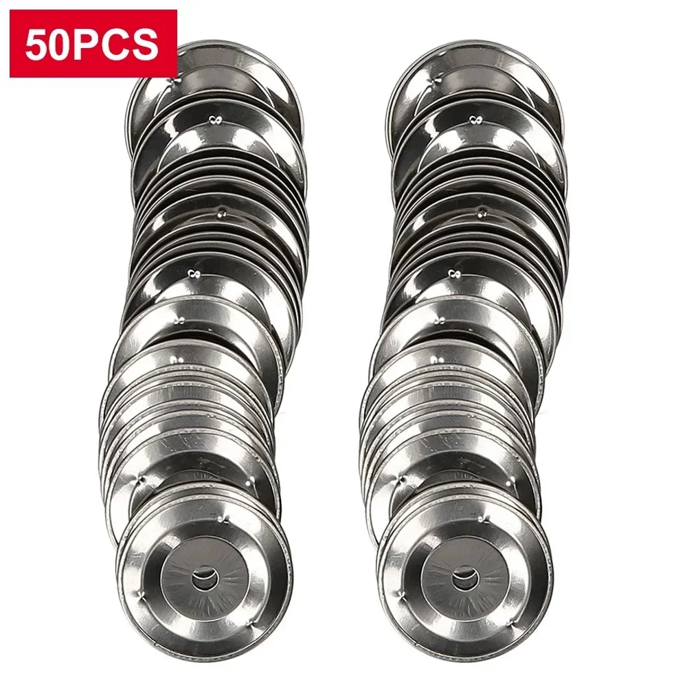 50 Pcs Single Ring Tambourine Ringtone Stainless Steel Cymbal Replacement Accessory
50 Pcs Single Ring Tambourine Ringtone Stainless Steel Cymbal Replacement Accessory