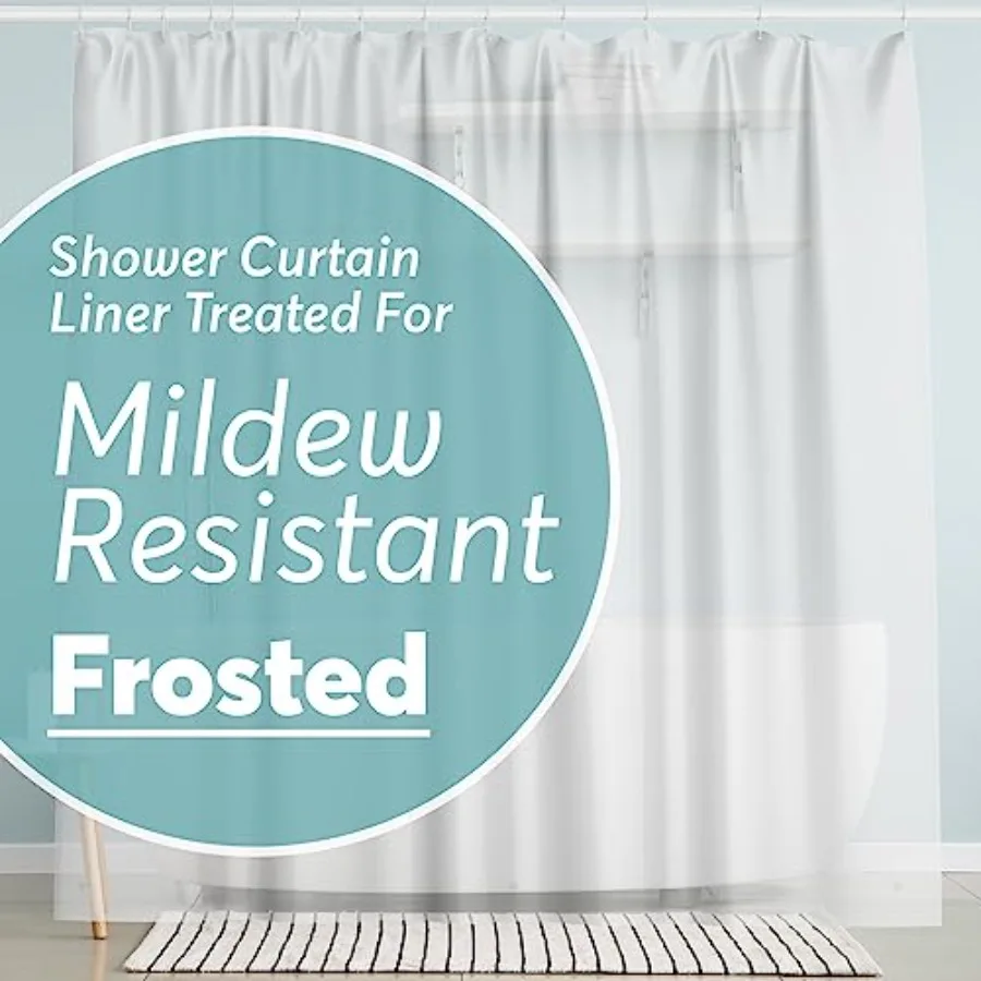 Shower Curtain 72 x 72 PEVA Premium Shower Curtain with Rustproof Metal Grommet and 3 Magnetic Weights Odor Free and Compatible
Shower Curtain 72 x 72 PEVA Premium Shower Curtain with Rustproof Metal Grommet and 3 Magnetic Weights Odor Free and Compatible