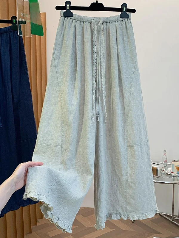 High Waist Wide Leg Pants Drawstring Casual Straight Cut Summer plus Size Slimming Wood Grain Korean Japanese Style
High Waist Wide Leg Pants Drawstring Casual Straight Cut Summer plus Size Slimming Wood Grain Korean Japanese Style