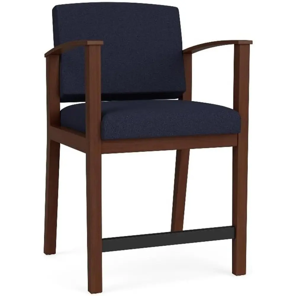 Walnut Wood Navy Blue Waiting Room Hip Chair
Walnut Wood Navy Blue Waiting Room Hip Chair