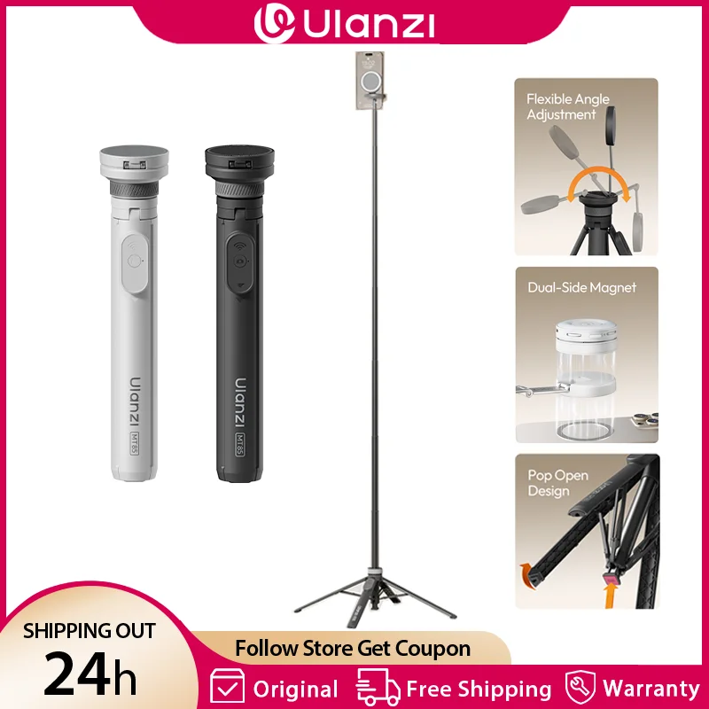 Ulanzi MT85 1.5M Upgrade Magsafe Phone Tripod for Iphone 17 16 15 Android Automatic Tripod Selfie Stick for Smartphone Vlog Live
Ulanzi MT85 1.5M Upgrade Magsafe Phone Tripod for Iphone 17 16 15 Android Automatic Tripod Selfie Stick for Smartphone Vlog Live