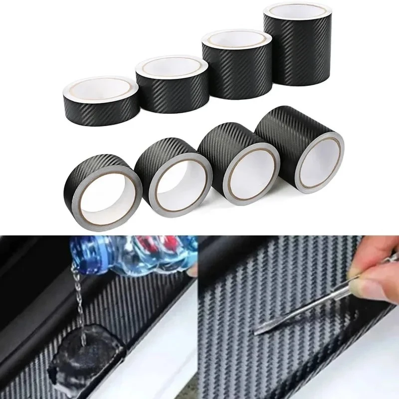 Vinyl Carbon Fiber Tape Car Bumper Door Guard Protection Film Door Sill Protector Sticker Black Waterproof Anti Scratch Tapes
Vinyl Carbon Fiber Tape Car Bumper Door Guard Protection Film Door Sill Protector Sticker Black Waterproof Anti Scratch Tapes
