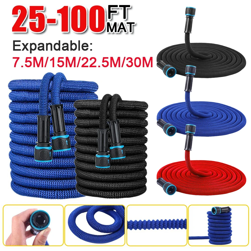 25-100FT Magic Watering Hose Expandable Garden Hose Telescopic Water Pipe No Leaks Or Bursts Space-Saving Garden Irrigation Tool
25-100FT Magic Watering Hose Expandable Garden Hose Telescopic Water Pipe No Leaks Or Bursts Space-Saving Garden Irrigation Tool