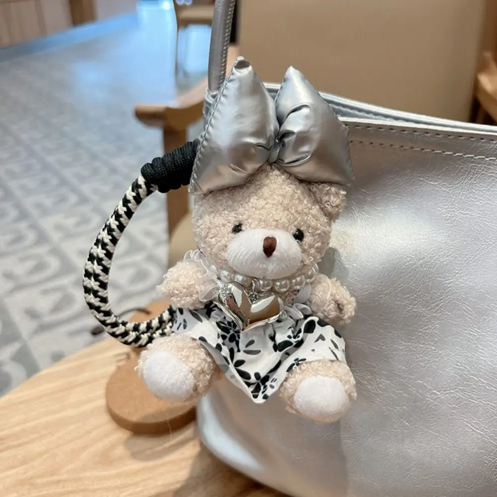 Creative Lovely Plush Bear Keychain Floral Dress Sweet Bow Stuffed Doll Pendant Pearl Chain Soft Car Keyring Backpacks
Creative Lovely Plush Bear Keychain Floral Dress Sweet Bow Stuffed Doll Pendant Pearl Chain Soft Car Keyring Backpacks